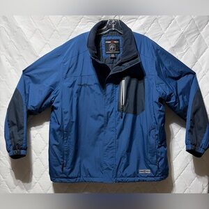 Free Tech Performance Outerwear Jacket Coat Mens Size XL 46-48 Blue Fleece Lined